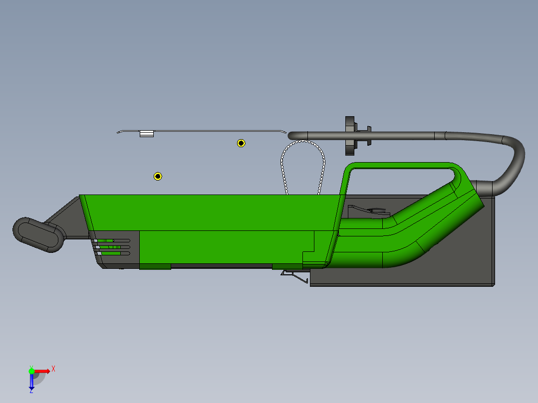 BOSCH PBS 75 AE（带式砂光机，带式砂光机）俯视图
