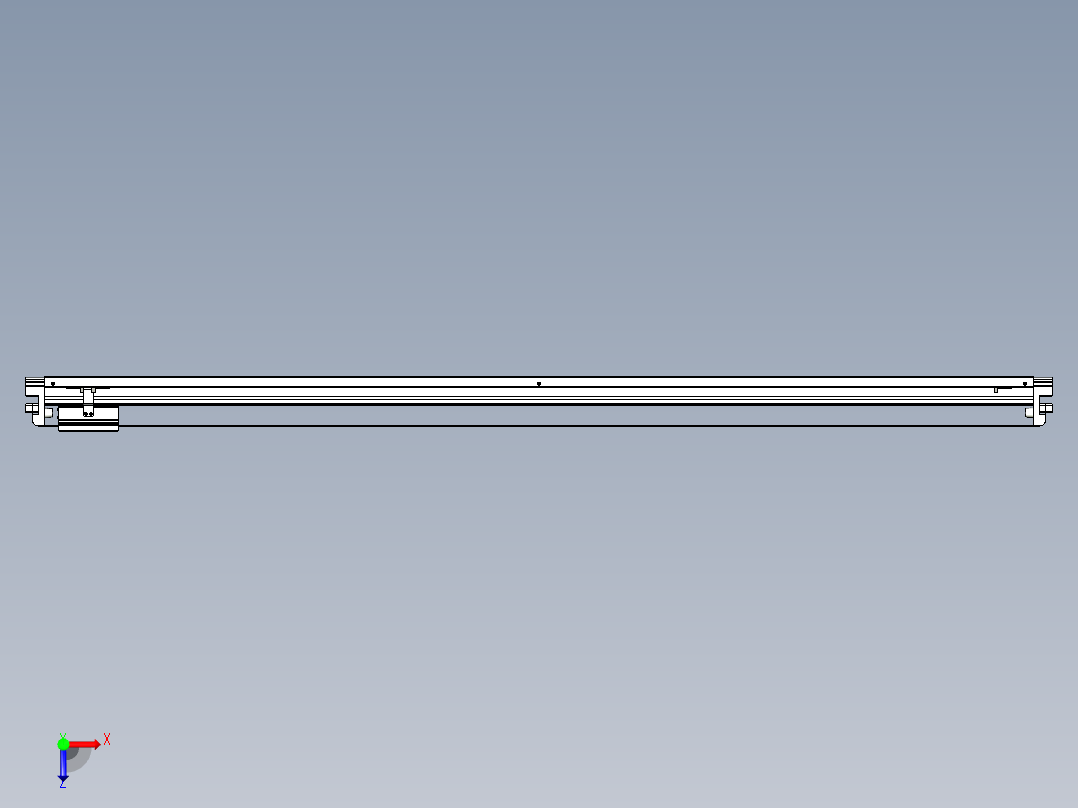 威洛博VL系列直线电机模组-VL22H1-S1650俯视图