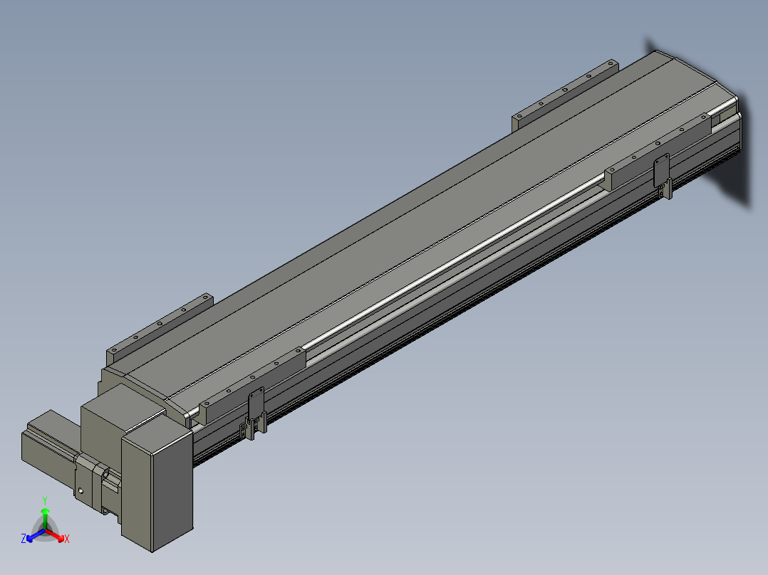 直线模组LHB21-L40-S900-RD设计图纸