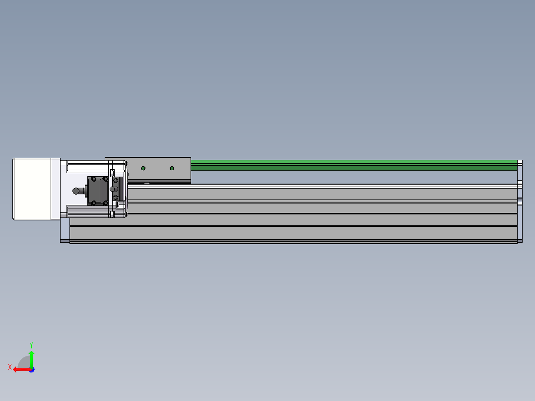 MTH丝杆半封闭模组MT100BS-BL-200W后视图