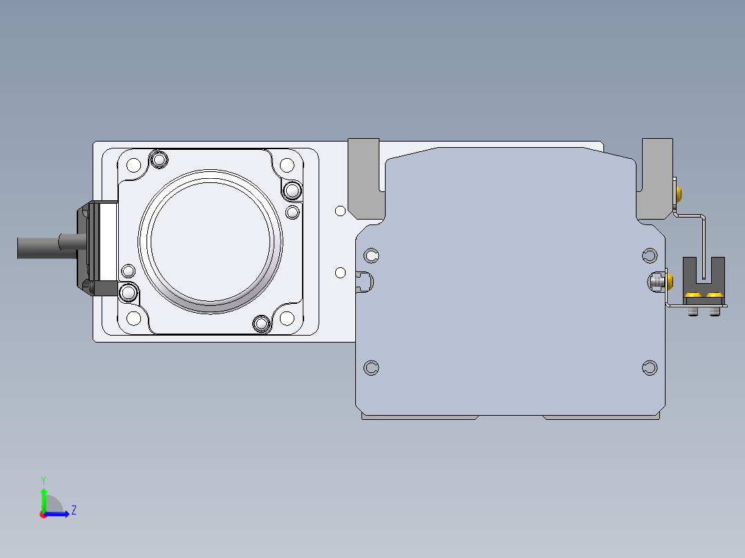MTH丝杆半封闭模组MT100BS-BL-200W左视图