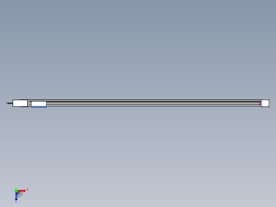 威洛博LB.GB同步带传动--欧规系列GB8-L96-S2600-BR-P40俯视图