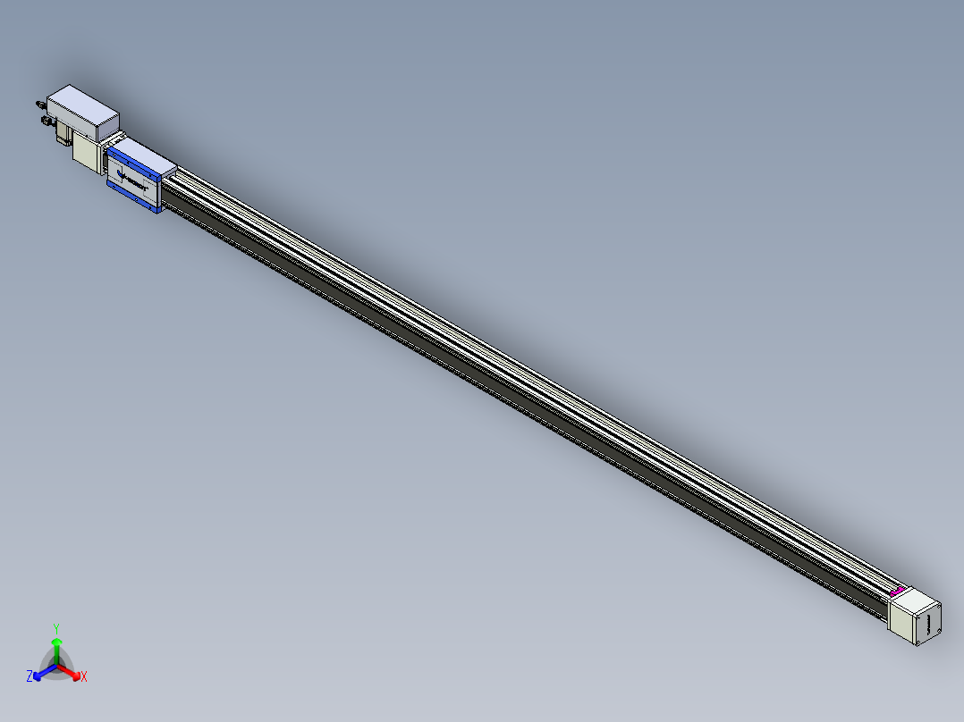 威洛博LB.GB同步带传动--欧规系列GB8-L96-S2600-BR-P40正等轴测图