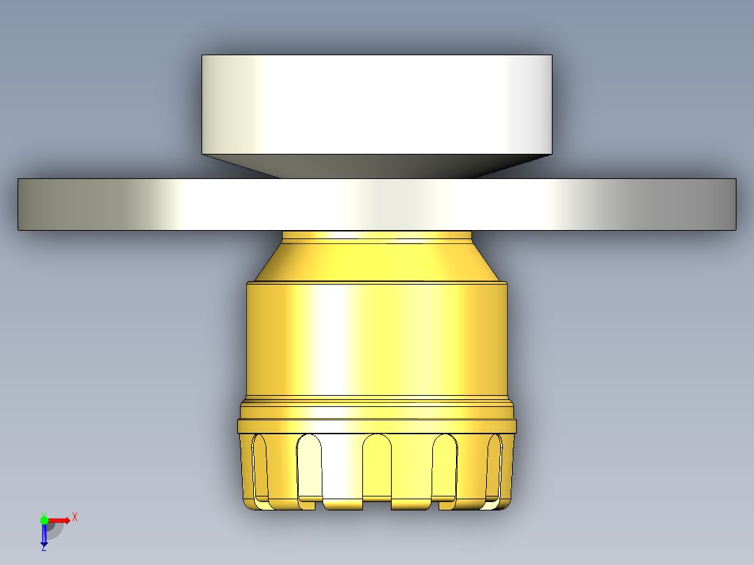 超声波设备L-TRANSMITTER-RANGE-15m-49.2ft-PVDF-BODY-4-20mA-2-WIRE-HART-ATEX-ANSI-FLANGE-5in俯视图