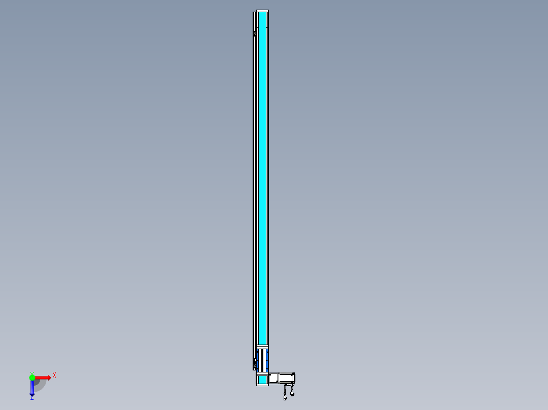 威洛博LB.GB同步带传动--欧规系列LB6A-L130-S1750-BL俯视图