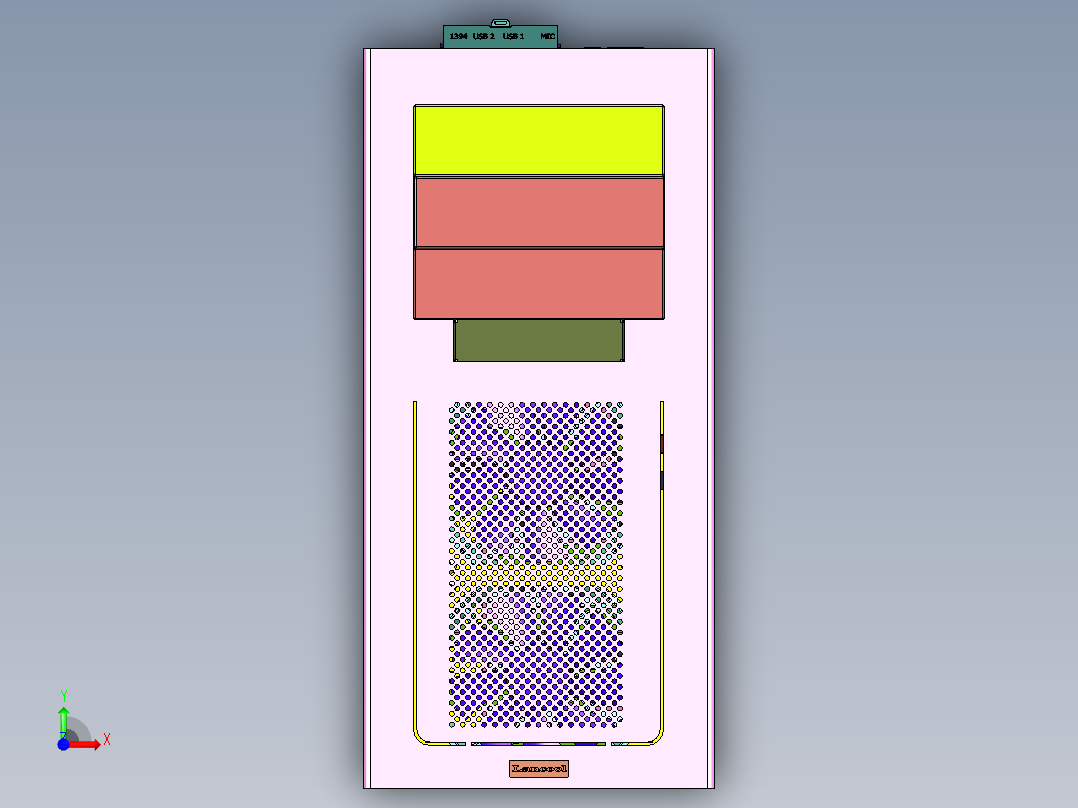高端市场联力PC-K7B机箱前视图