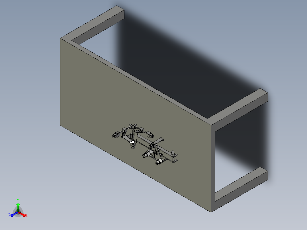 并联机器人robotic-cell-for-electronics-assembling STP IGS正等轴测图