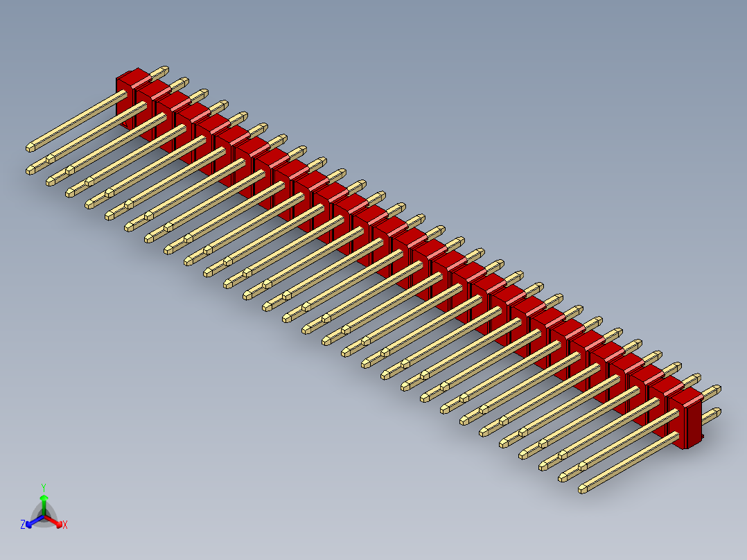 彩色公头100mil（2.54mm）系列-DS1021_red_2x29p_100mil_Type5_rev1.0