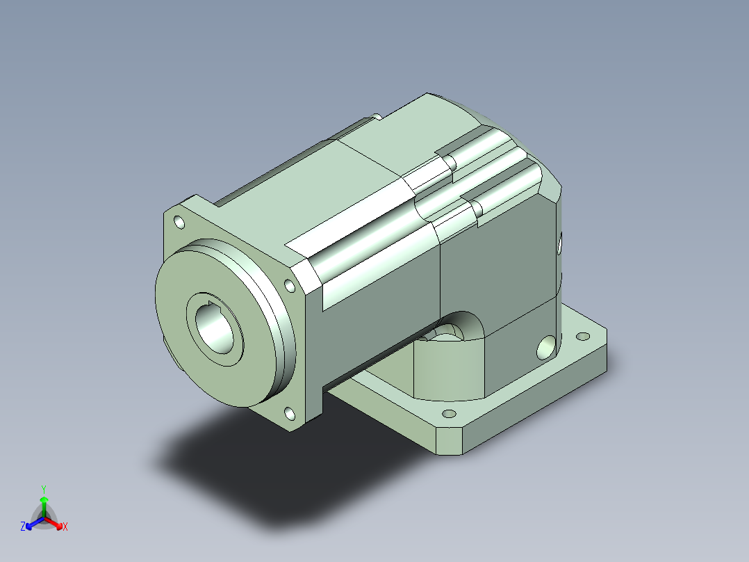 直齿孔ZPLX142-L2 35-114.3-200-M12.stp正等轴测图