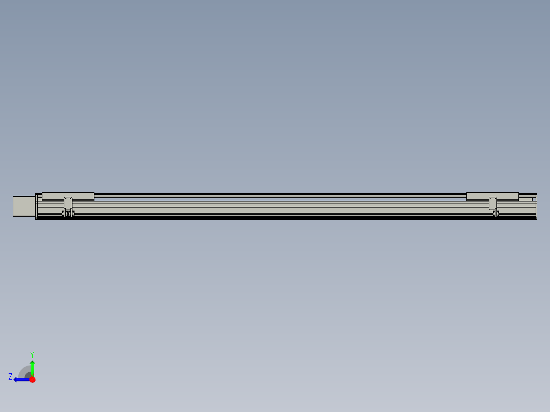 直线模组LHB21-L40-S1850-R(B)设计图纸右视图