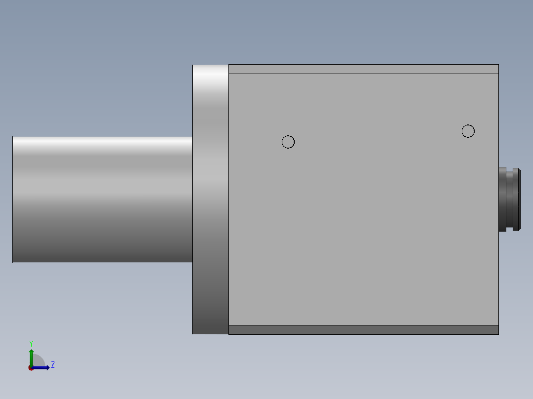 汽车刹车泵壳体工艺及车右端面夹具【含三维】左视图