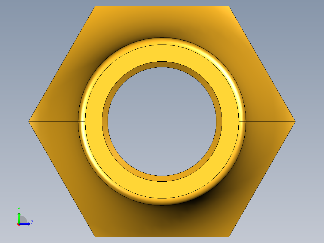 扩口式工业通用硬管接头Long Forged Nut 14FL-6左视图