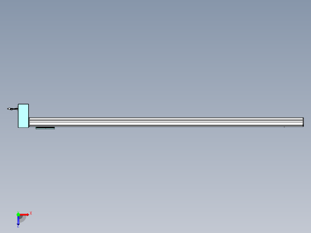 威洛博VBC同步带传动一无尘环境VBC14-L45-S2000-BRD-ZP75-C3俯视图