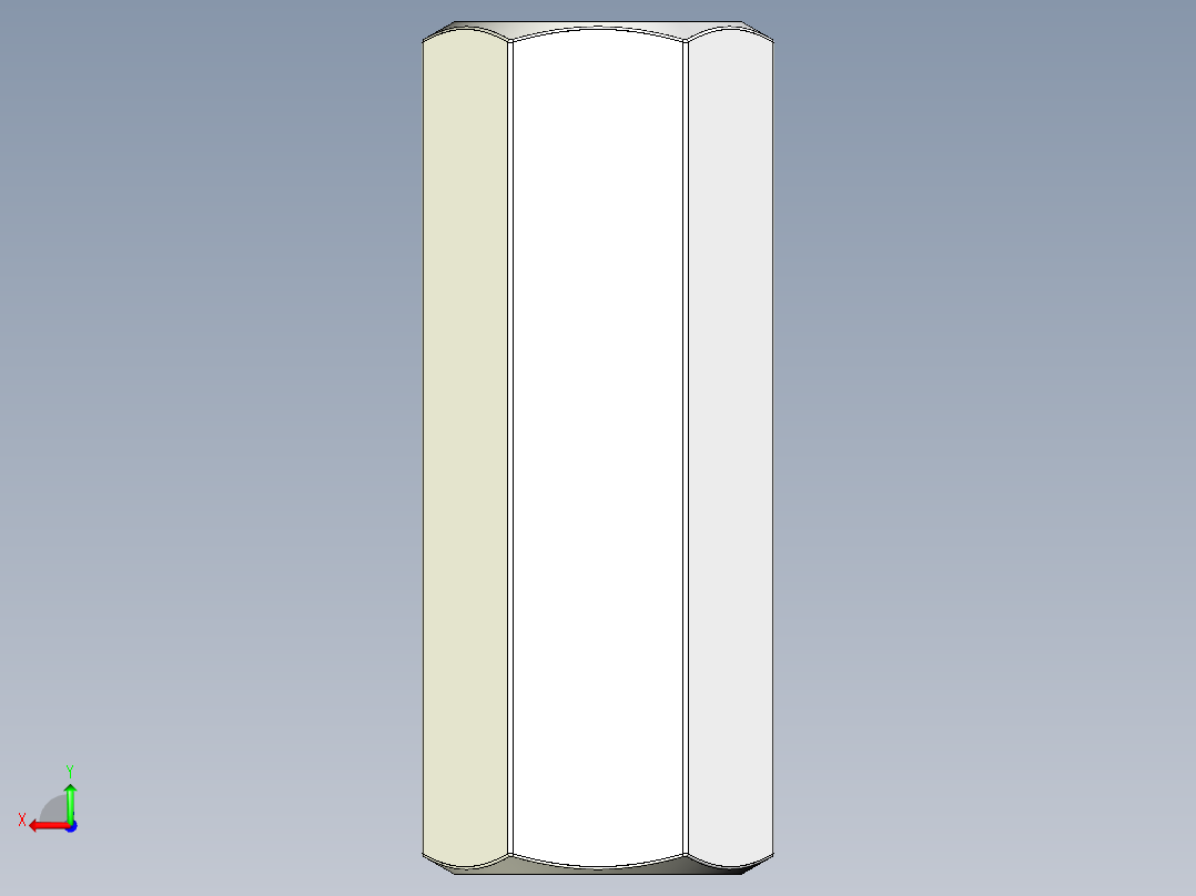 紧固件-IGES 0.2500 Coupler后视图