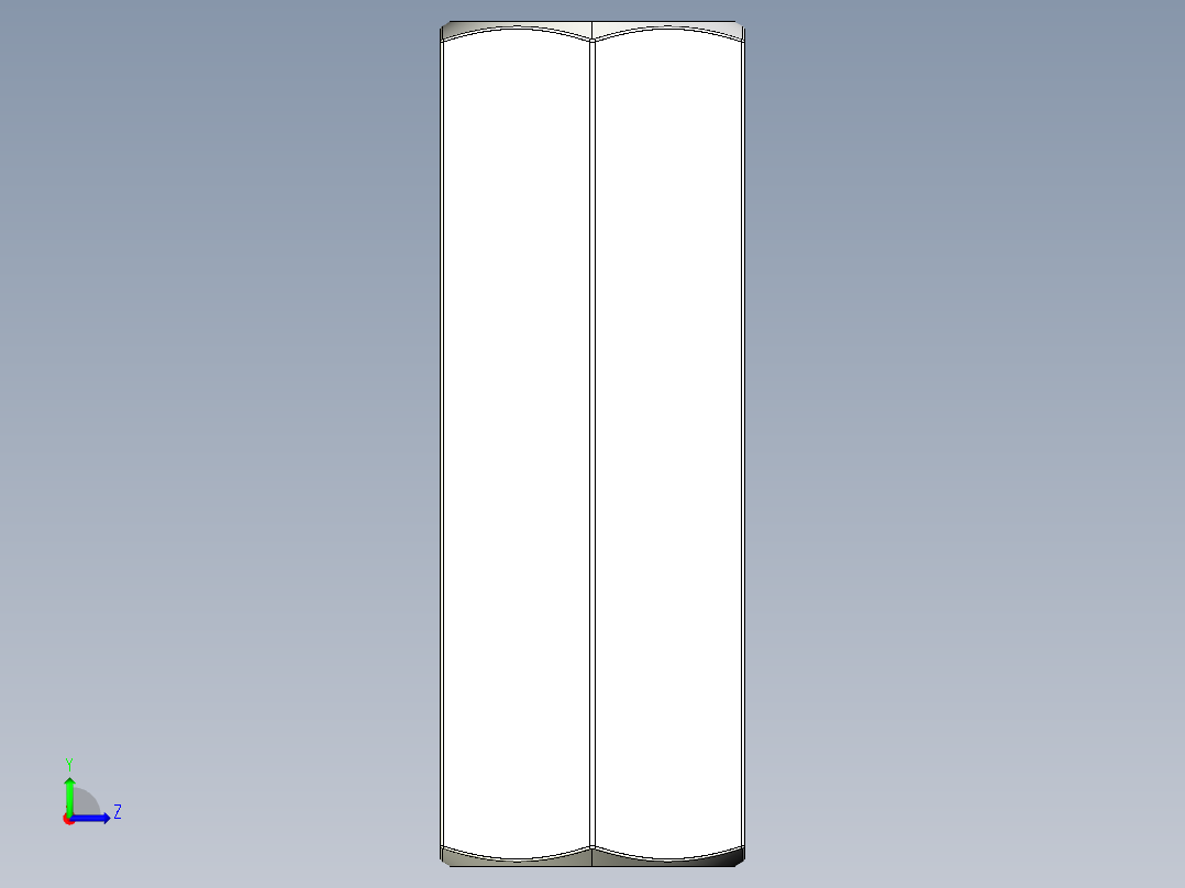 紧固件-IGES 0.2500 Coupler左视图