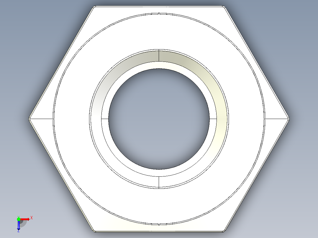 紧固件-IGES 0.2500 Coupler俯视图