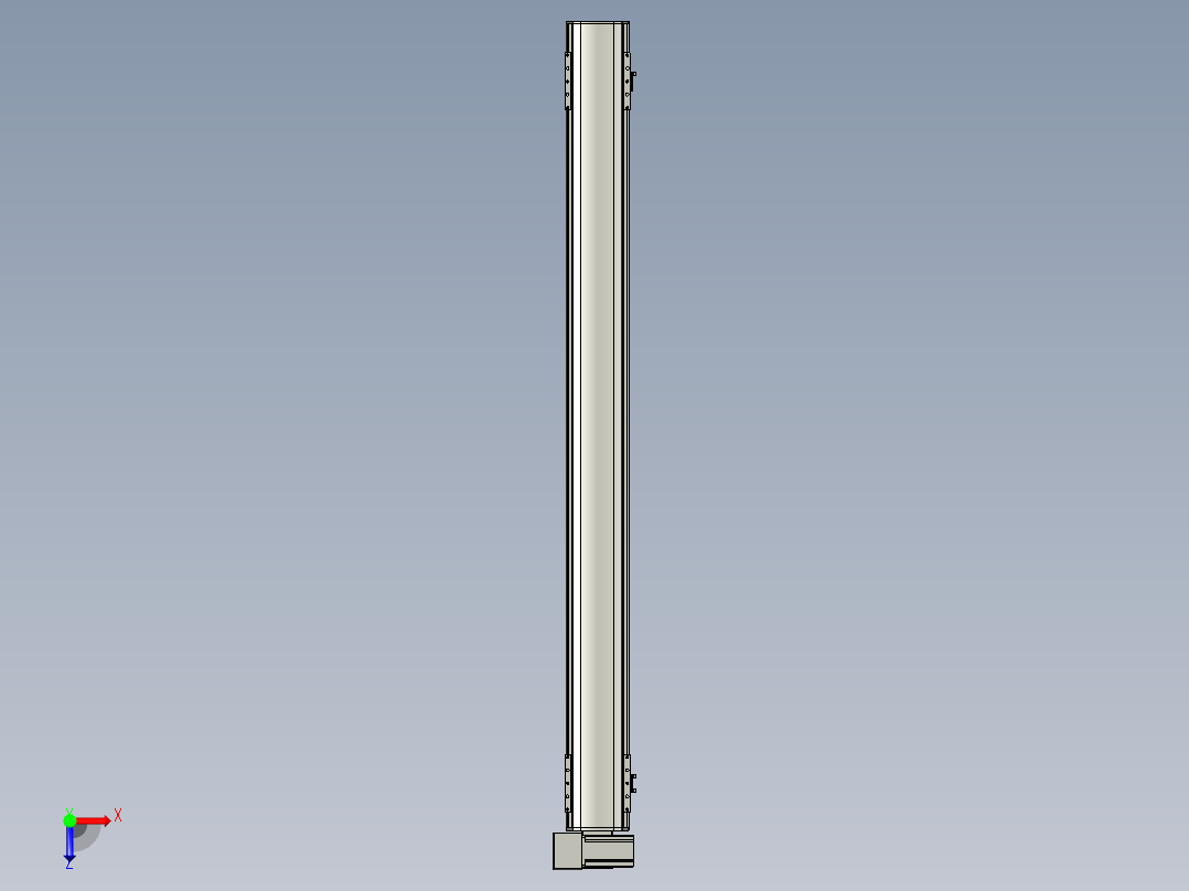 直线模组WG-LHB12-S1300-LU设计图纸俯视图