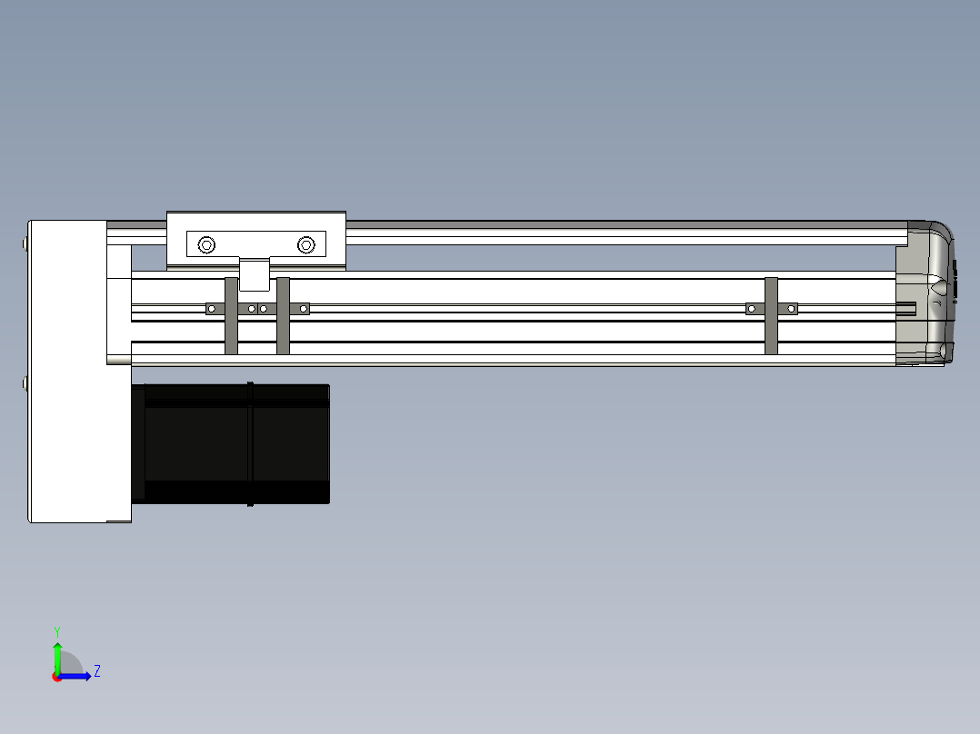 Toyo东佑达直线模组-ETH13-250-BM-200W左视图