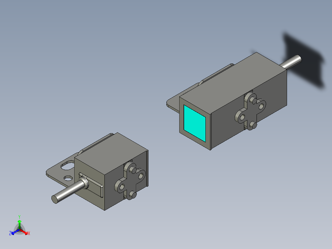 基恩士IB-10_kc图纸模型正等轴测图