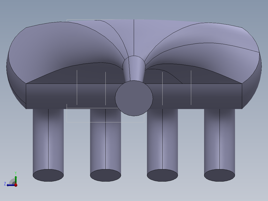 方程式赛车发动机进气系统设计与分析右视图