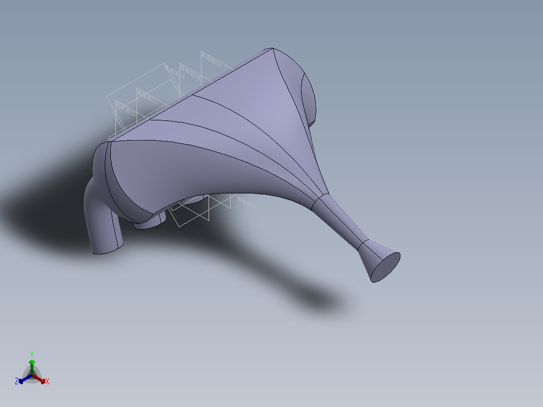 方程式赛车发动机进气系统设计与分析正等轴测图