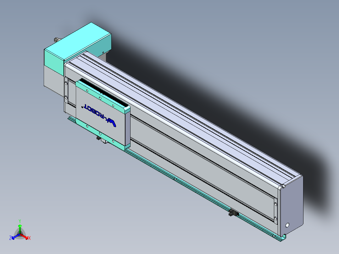威洛博VBC同步带传动一无尘环境VBC14-L45-S400-BRD-ZP40-C3正等轴测图