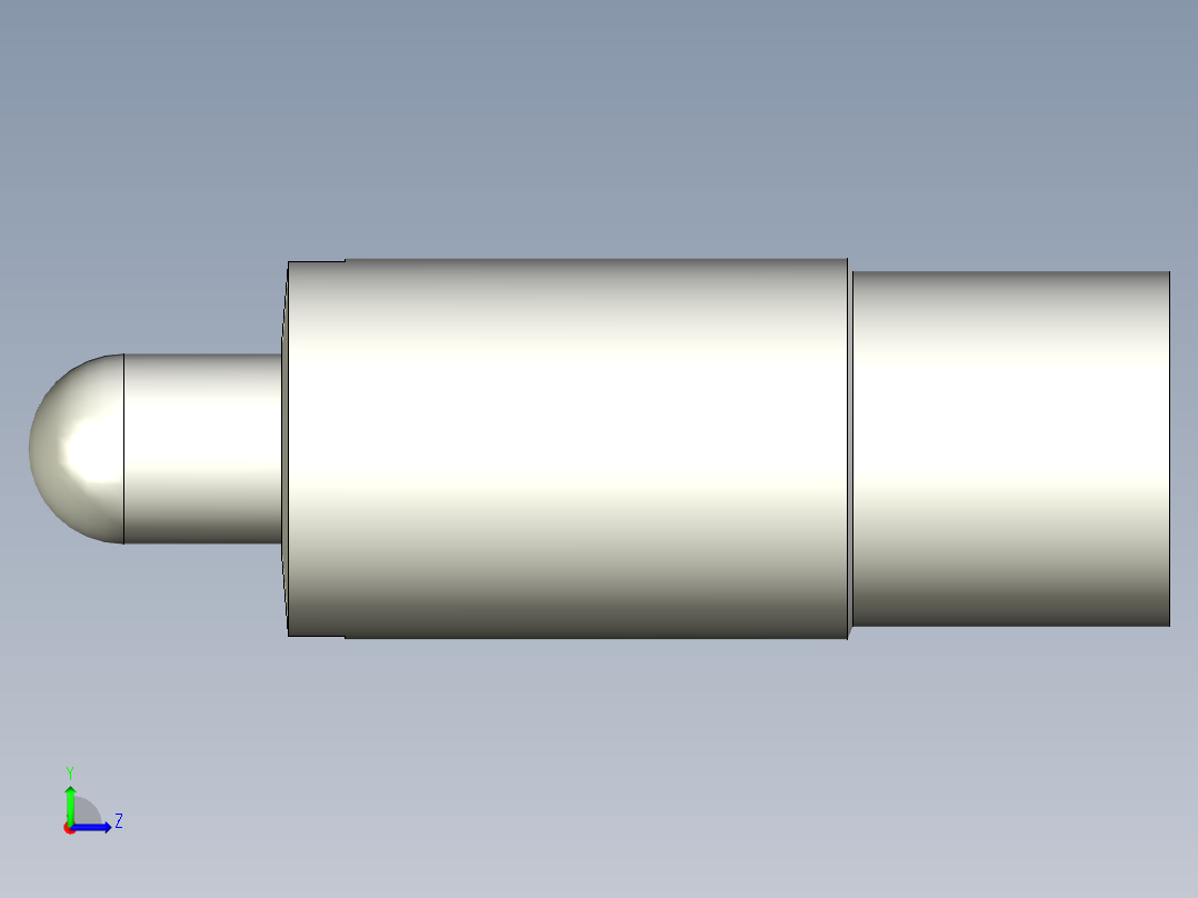 定位柱(輕荷重) SP-3D多系列多零件图纸模型左视图