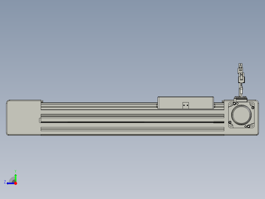 威洛博直线电机模组EB6-L140-S250-R-P40-MS3右视图