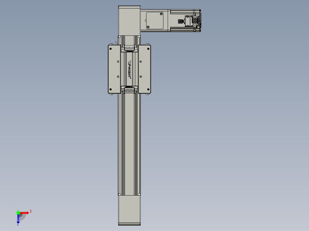 威洛博直线电机模组EB6-L140-S250-R-P40-MS3俯视图