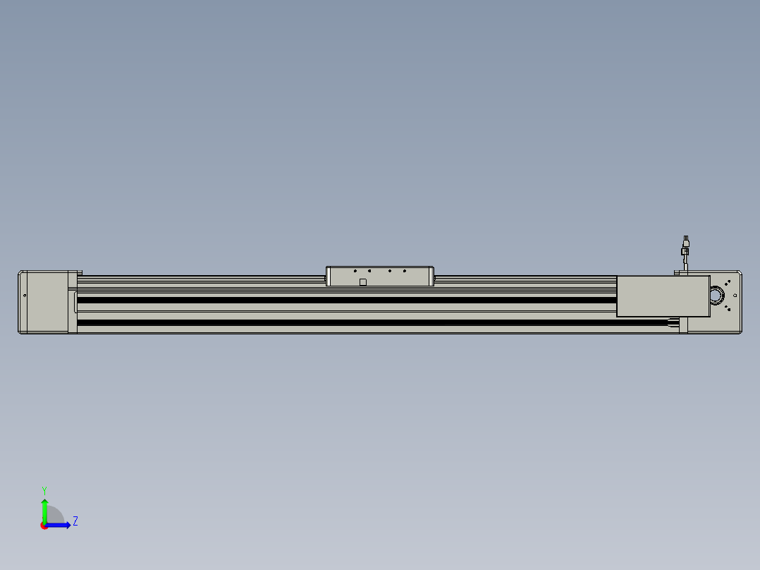威洛博直线电机模组EB20-L224-S1050-BR-ZP75-MS3-5K左视图