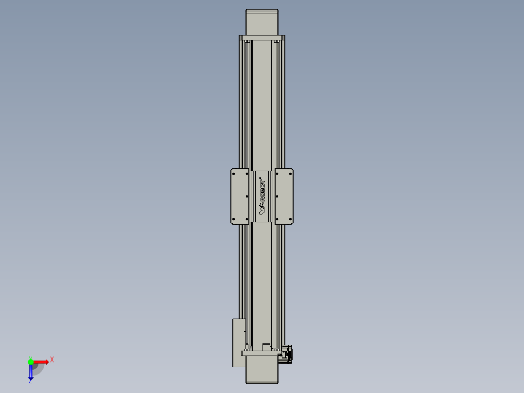 威洛博直线电机模组EB20-L224-S1050-BR-ZP75-MS3-5K俯视图