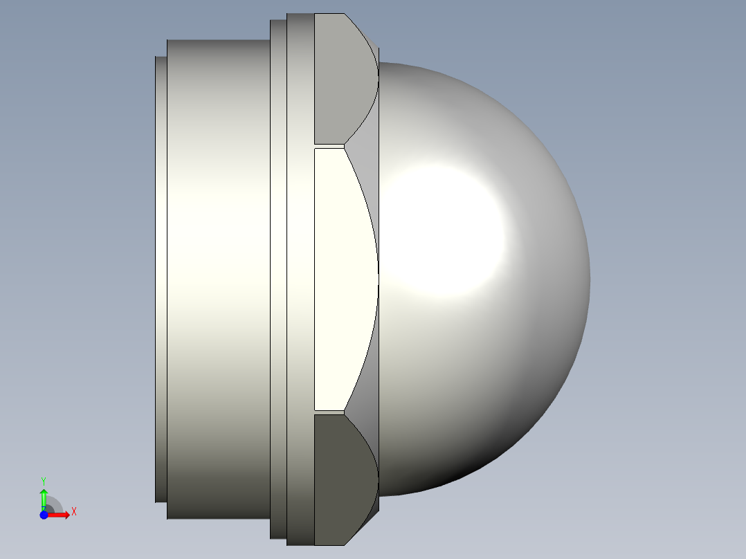 油鏡HCFE-3D多系列多零件图纸模型前视图