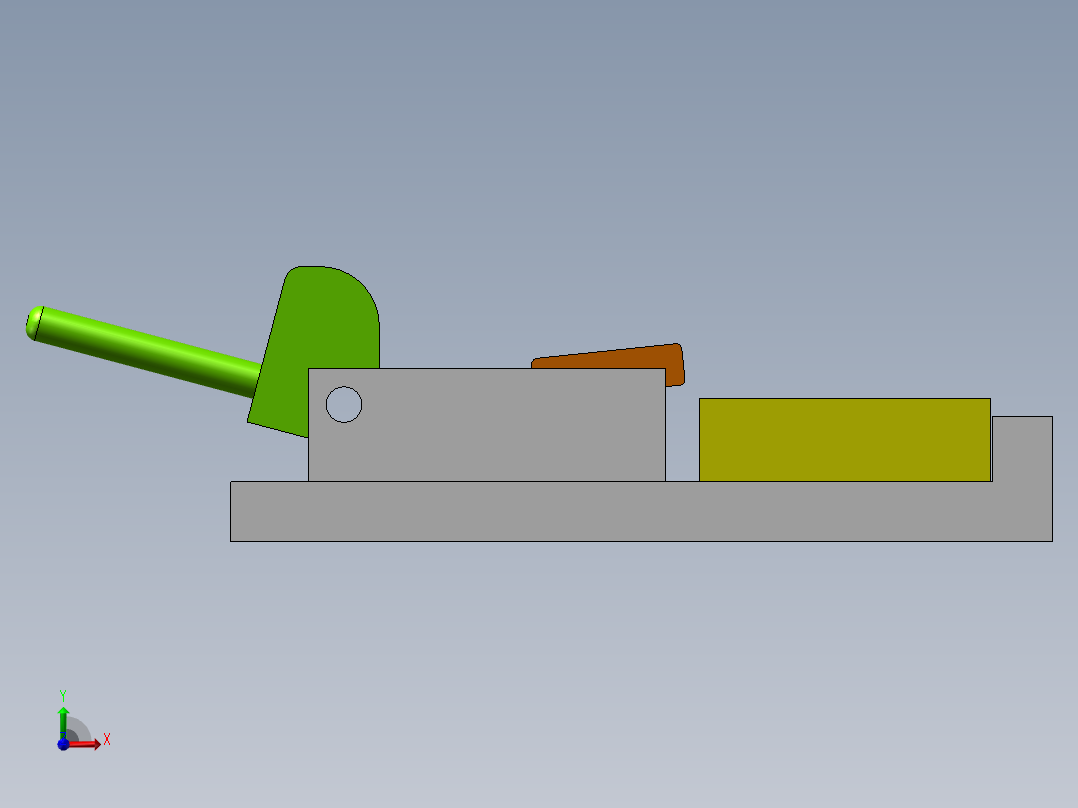 压紧机构前视图