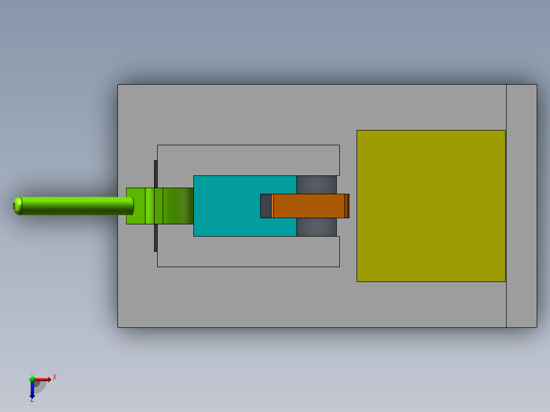 压紧机构俯视图