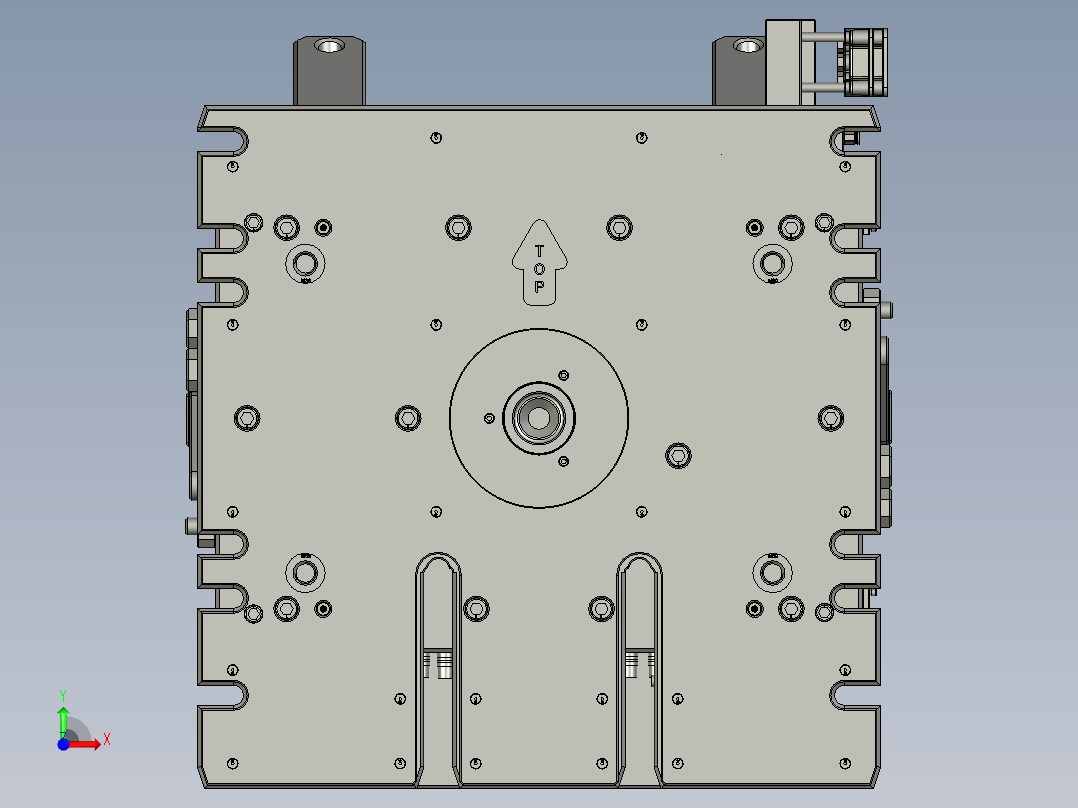 装饰框的模具 注塑模具前视图