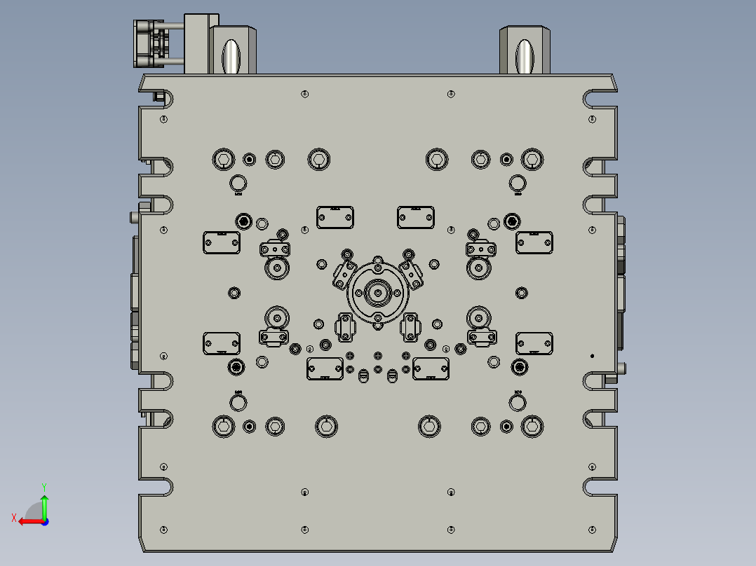 装饰框的模具 注塑模具后视图