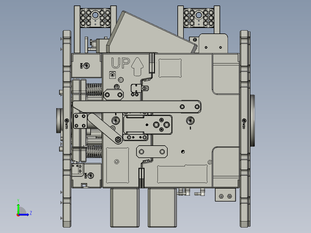 装饰框的模具 注塑模具左视图
