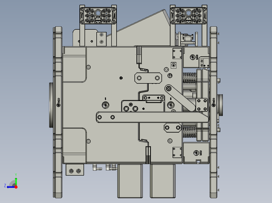 装饰框的模具 注塑模具右视图