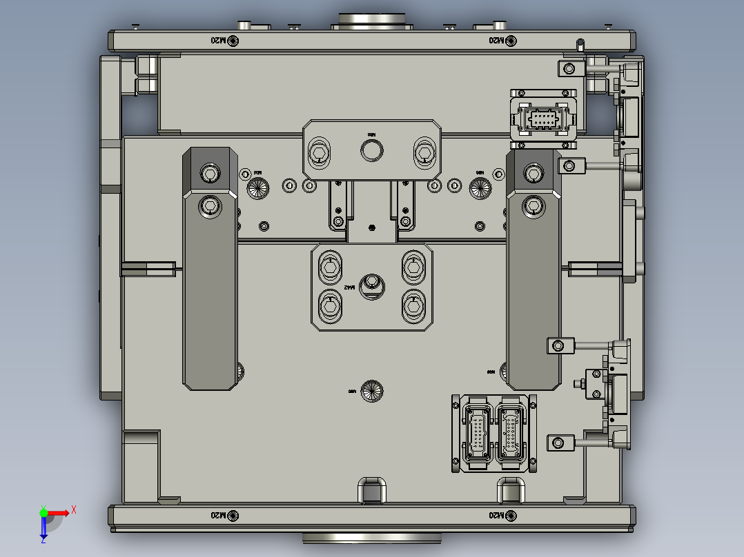 装饰框的模具 注塑模具俯视图