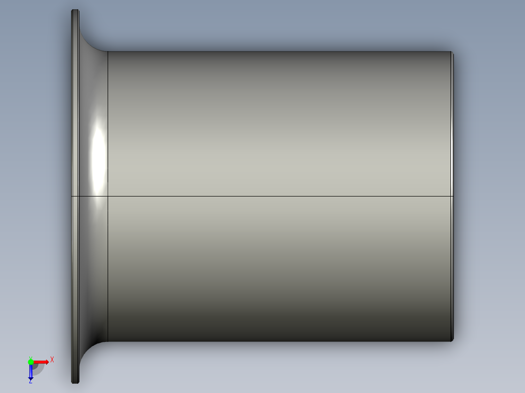 软管与硬管连接用工业通用接头0127_25_19俯视图