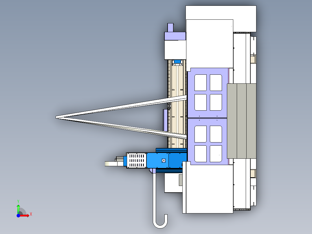 SHY-A2030 总装动柱龙门前视图