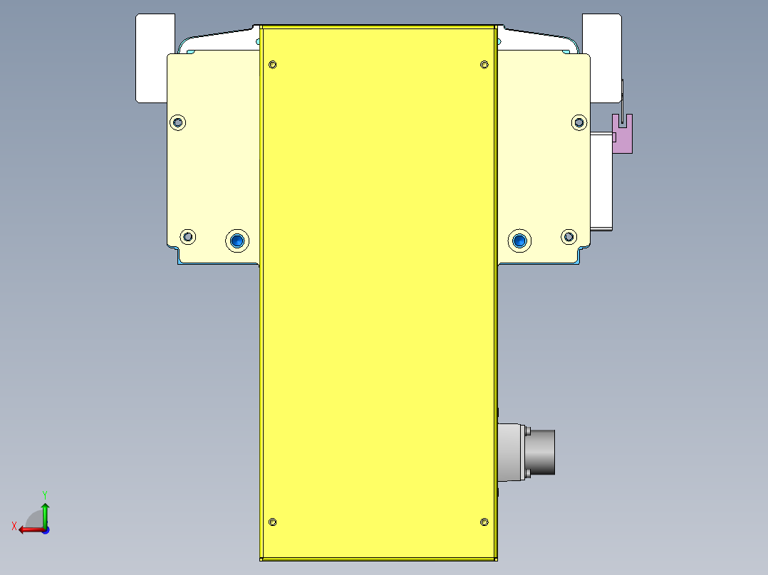 MTH丝杆半封闭模组MTH27-BM-1500W后视图
