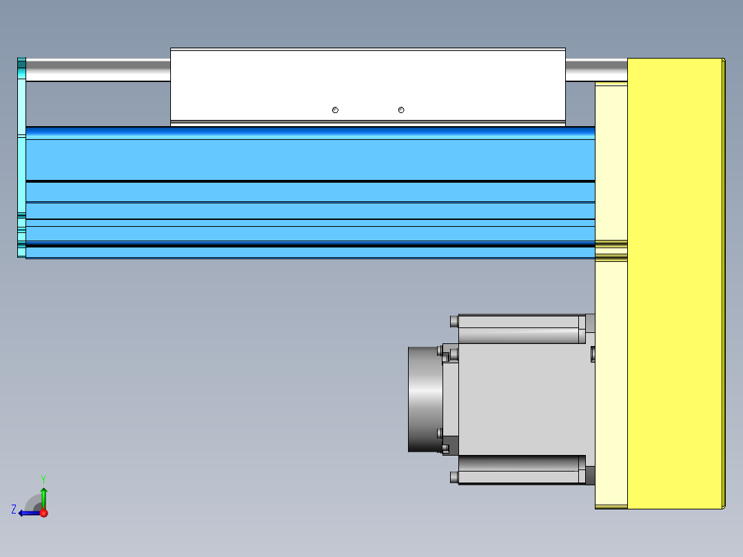 MTH丝杆半封闭模组MTH27-BM-1500W右视图
