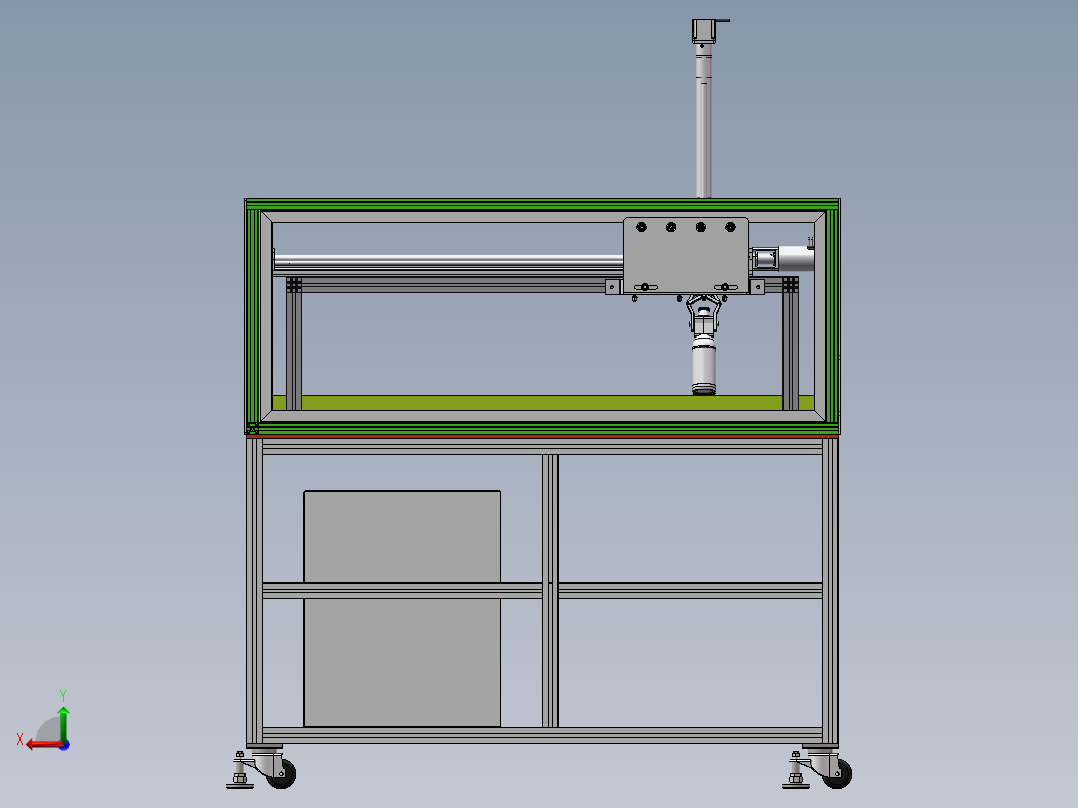 平行夹取移栽机sw18可编辑后视图