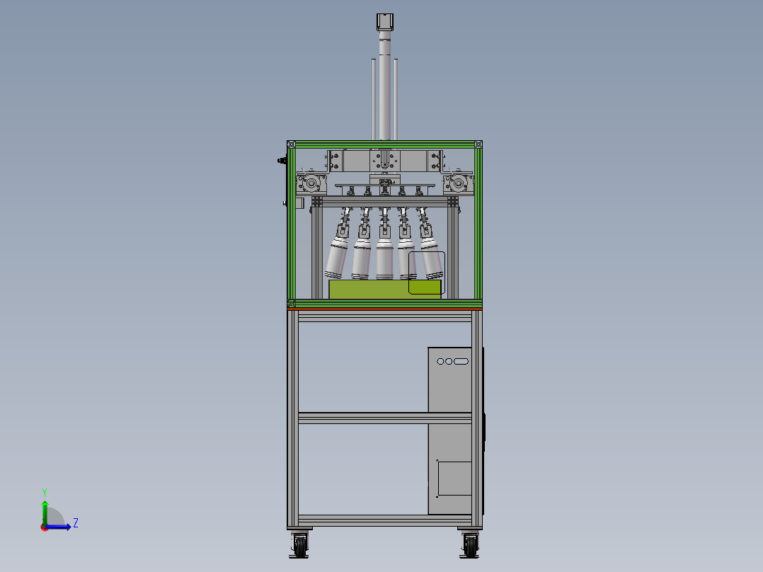 平行夹取移栽机sw18可编辑左视图