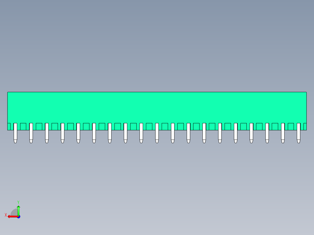 DEGSON 2EDG 系列 5.0mm 可插拔接线端子组-2EDGV-5.0-19P-14-00AH后视图