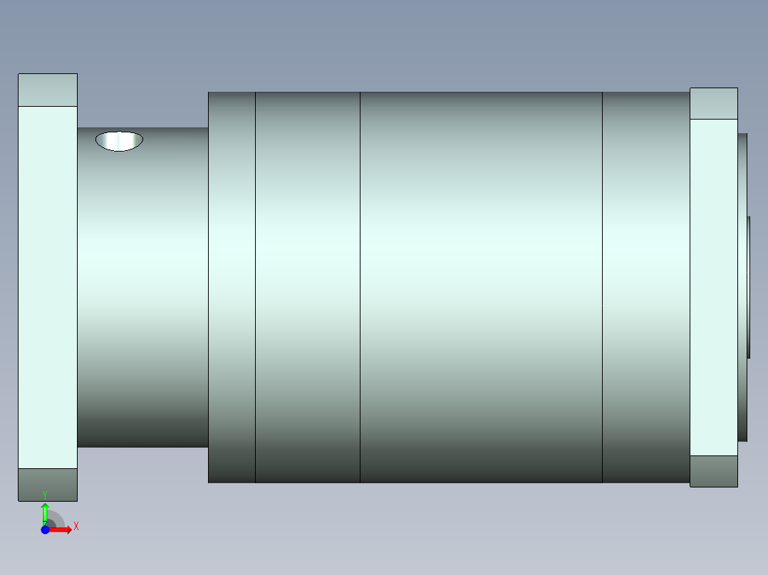 直齿孔PLF160-L3-LC 35-114.3-200-M12.stp前视图
