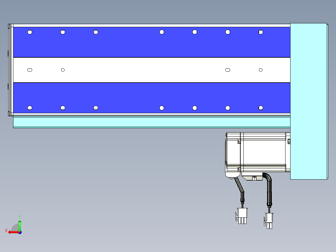 VF丝杆传动-一般环境VF14-Lxx-C-S150-BL-ZP40-C3后视图