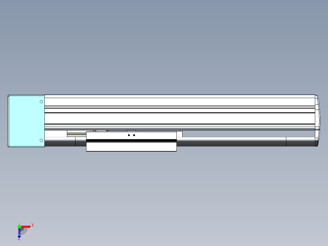 VF丝杆传动-一般环境VF14-Lxx-C-S150-BL-ZP40-C3俯视图