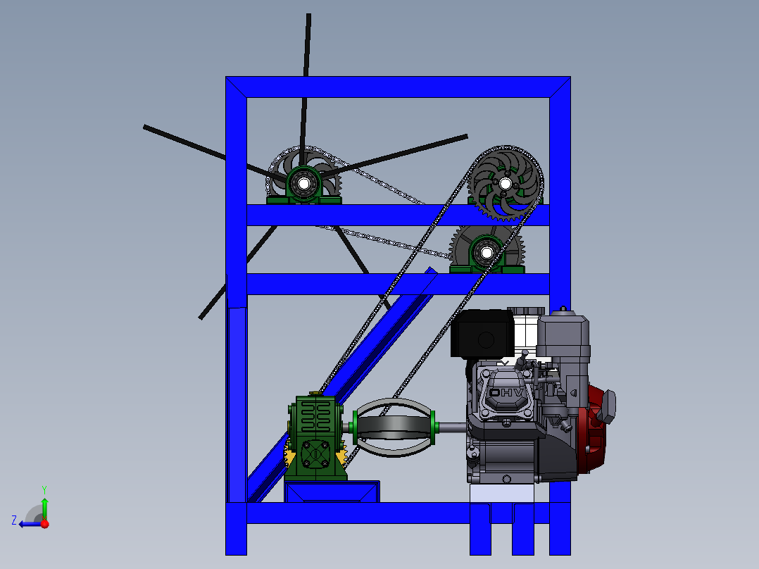 椰子去皮机coconut-peeling-machine-SW右视图